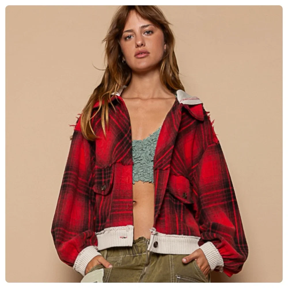 LAST ONE $45 start #129 ❤️Pretty POL oversized hooded jacket - Picture 2 of 6